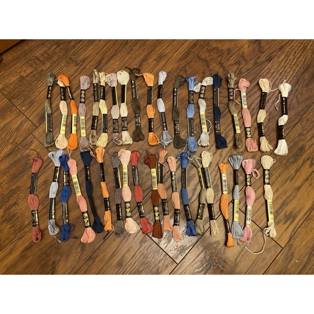 DMC Variegated Embroidery Floss - Mixed Color Lot of 38 Skeins